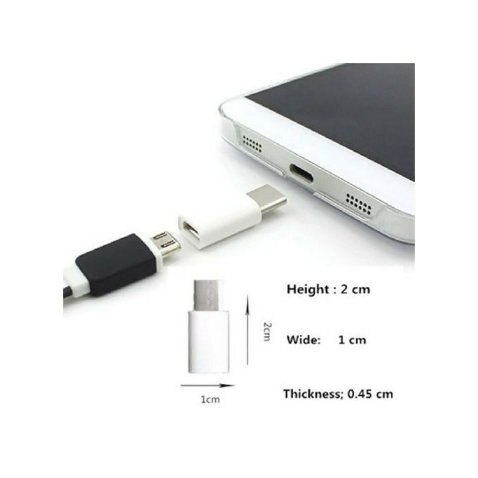 Type C Adapter Male To Micro USB Female Converter