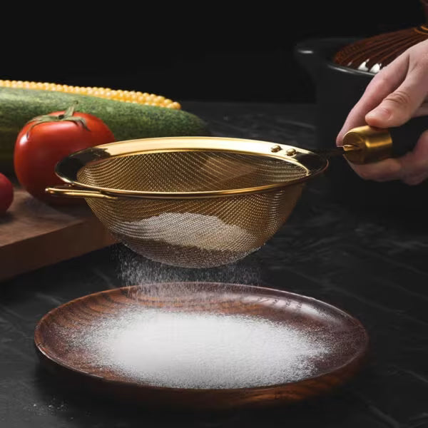 12″, 14″, 16″ Golden Fine Mesh Strainer