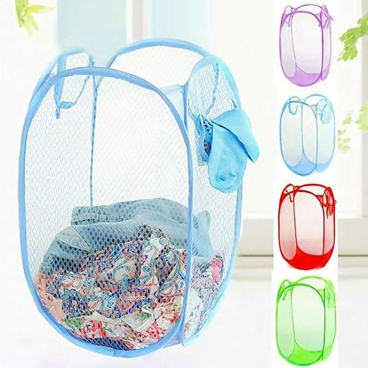 Pop Up Laundry Mesh Basket – Collapsible