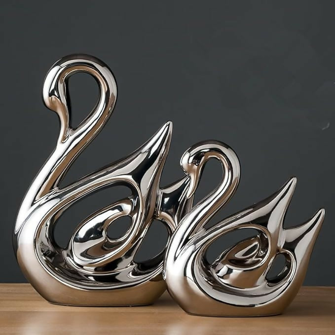 2-piece Decorative Swan