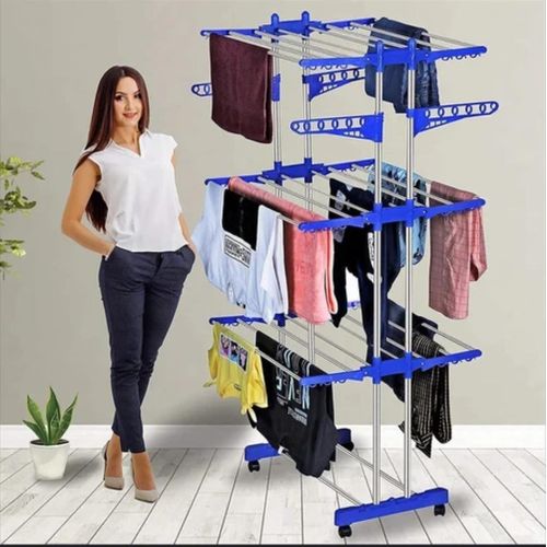 Detachable 3-Layer Clothes Drying Rack Stand – Heavy Duty 50kg Capacity, Foldable & Space-Saving