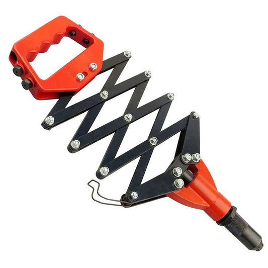 KNICKER Professional Grade Heavy Duty Folding Riveter, Lazy Tongg Rivet Gun Pop Rivet Riverting Nozzles Extending Steel Tool