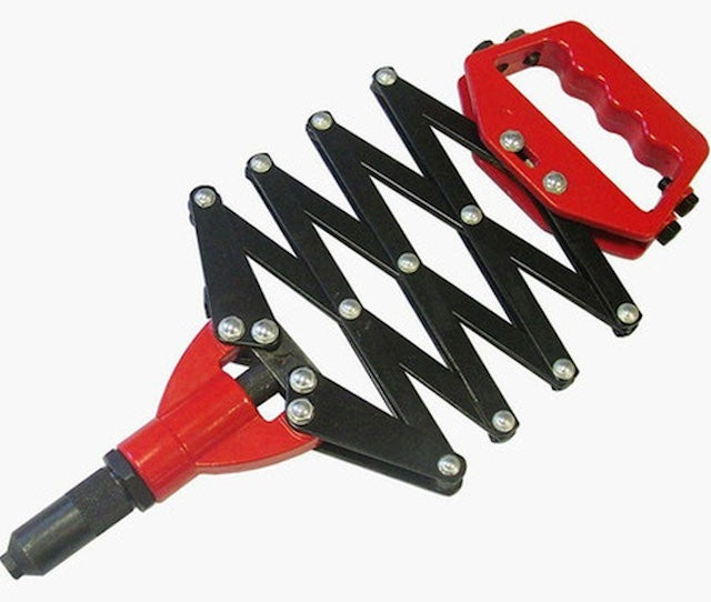 KNICKER Professional Grade Heavy Duty Folding Riveter, Lazy Tongg Rivet Gun Pop Rivet Riverting Nozzles Extending Steel Tool