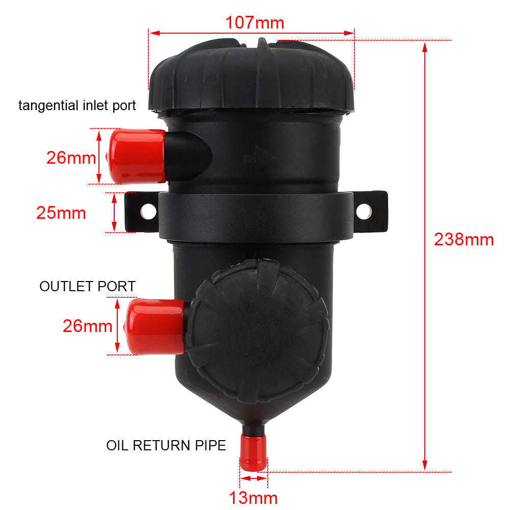 Universal Provent 2Mgd-1 Oil Gas Separator Oil Separator Catch Can Filter