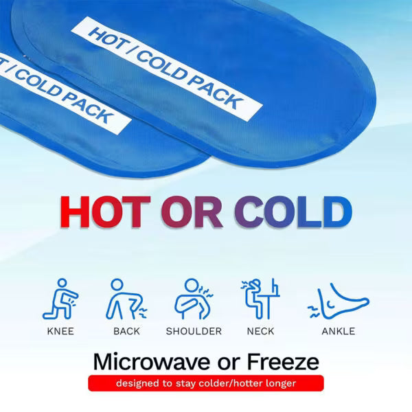Reusable Hot & Cold Gel Pack – 19×11cm & 24x13cm