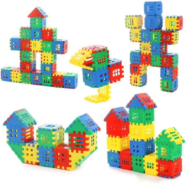 50pc Educational Enlightenment Building Blocks Construction Set Colorful