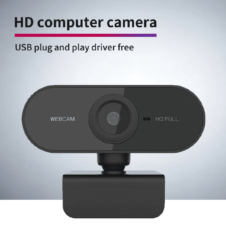 Full HD 1080P/2K USB Webcam with Built-in Microphone for PC Mac Laptop Desktop Streaming