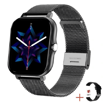 Premium Steel Smartwatch: Full Touch, Sport, Heart Rate, Bluetooth Call for All Phones