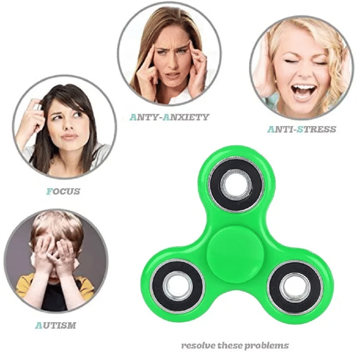 Generic Tri Fidget Spinner Metal Hand Toy Anti-Stress Relief