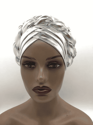 Premium Women's Braided Turban Headwrap - Auto Gele Headtie - Stylish Headscarf Bonnet