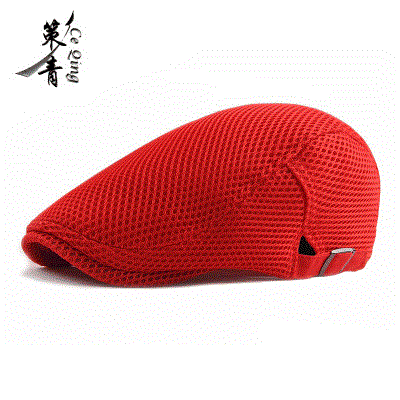 Unisex Mesh Flat Beret Cap - Summer Golf Driving Sun Protection