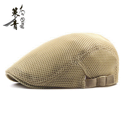 Unisex Mesh Flat Beret Cap - Summer Golf Driving Sun Protection