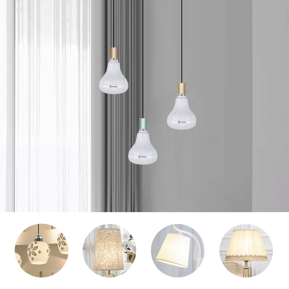 Smart Bluetooth Speaker Bulb: APP Control, RGB LED Light, Powerful Subwoofer Audio