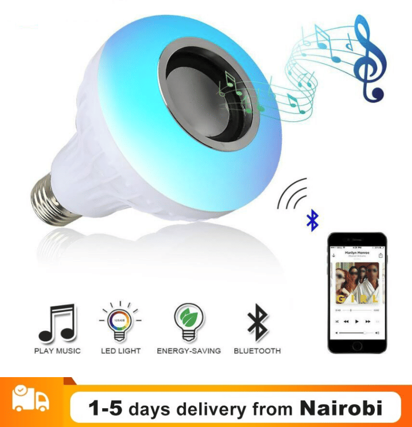Smart LED Bluetooth Speaker Bulb - APP Control, RGB Light, Music Player