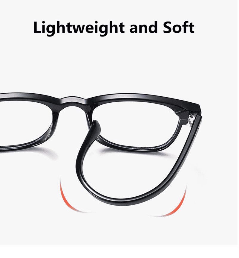 Vintage Anti-Blue Light Computer Glasses: Stylish Plain Frame for Digital Eye Strain