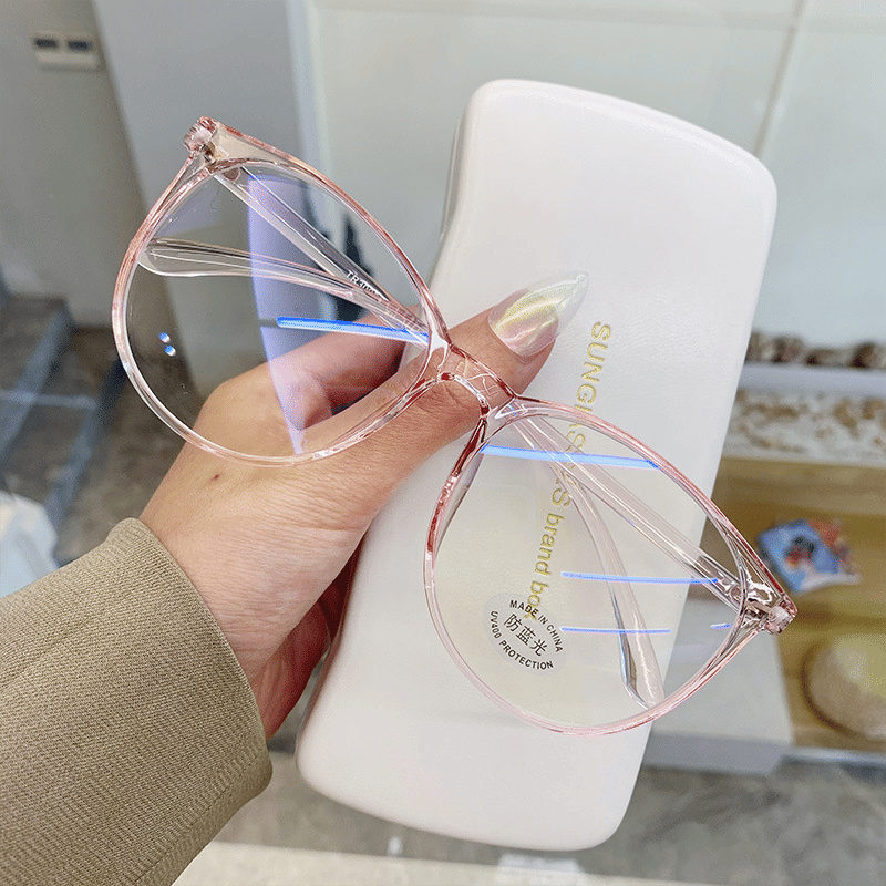 Unisex Transparent Anti-Blue Light Computer Glasses - Eye Strain Blocking Eyewear