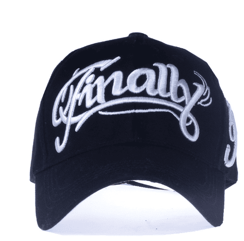 100% Cotton Snapback Baseball Cap Adjustable Embroidered Letter Design