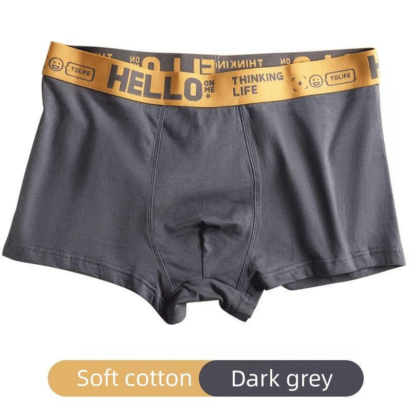 4-Pack Men's Cotton Graphene Boxer Briefs - Bacteriostat Youth Performance Underwear