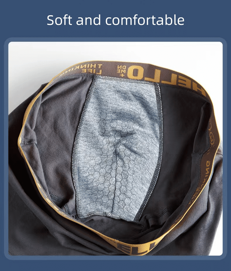 4-Pack Men's Cotton Graphene Boxer Briefs - Bacteriostat Youth Performance Underwear