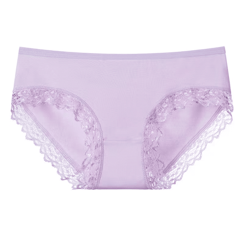 Ultimate Comfort 4 Pack Milk Silk Lace Panties for Women - Soft & Breathable