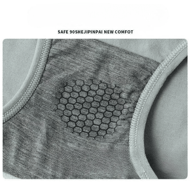 4-Pack Pure Cotton Graphene Antibacterial High-Waist Seamless Breathable Womens Panties