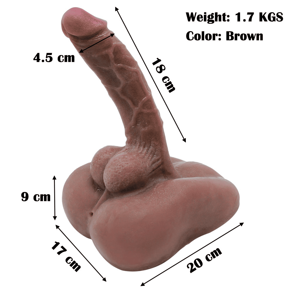 Realistic Liquid Dildo with Base, Large Anal Tunnel Masturbator, Adult Sex Toy