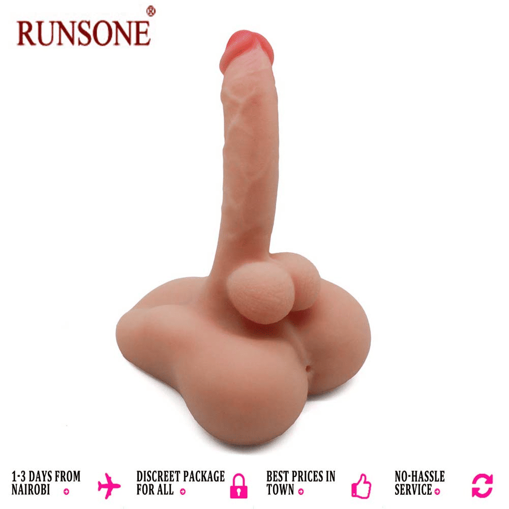 Realistic Liquid Dildo with Base, Large Anal Tunnel Masturbator, Adult Sex Toy