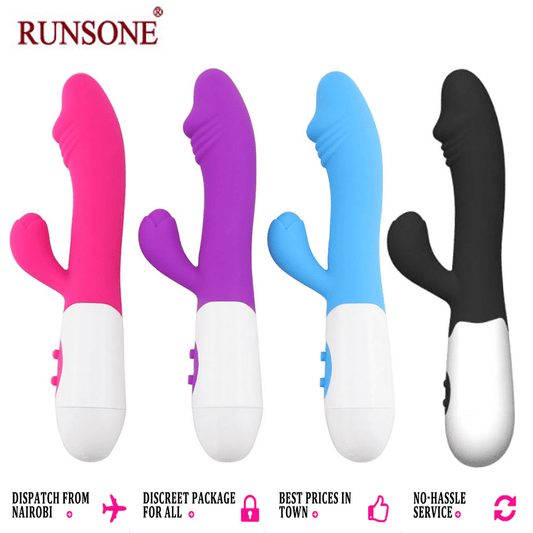 Womens Upgraded Dual Motor G-Spot Silicone Vibrator – Powerful Quiet Clit Stimulator