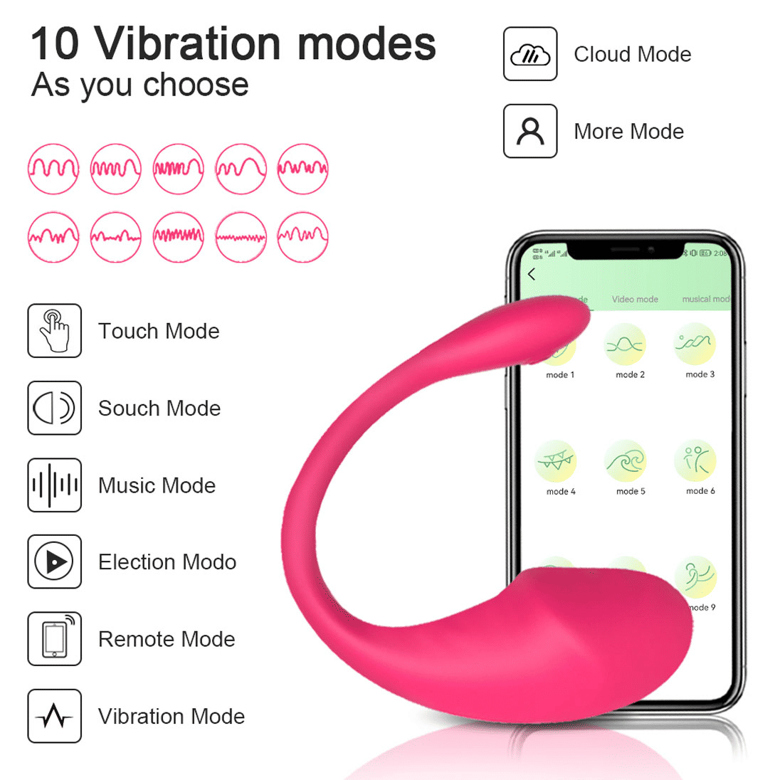 Smart Wearable Wireless Vibrator for Women: APP Control, Ultimate Long Distance Pleasure