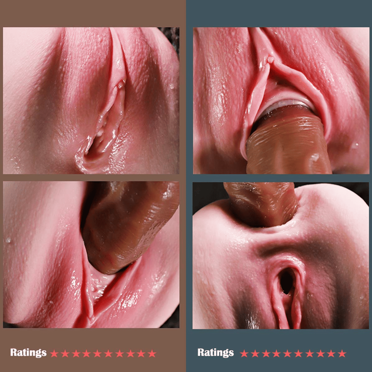 Realistic 3D Lifelike Vagina Ass Male Masturbator Cup Stroker Pocket Love Doll