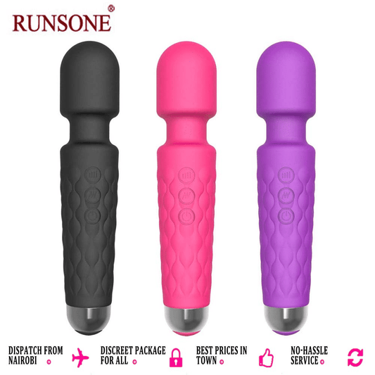 Rechargeable Cordless Wand Massager: Powerful, Waterproof, Body-Safe Silicone Stimulator