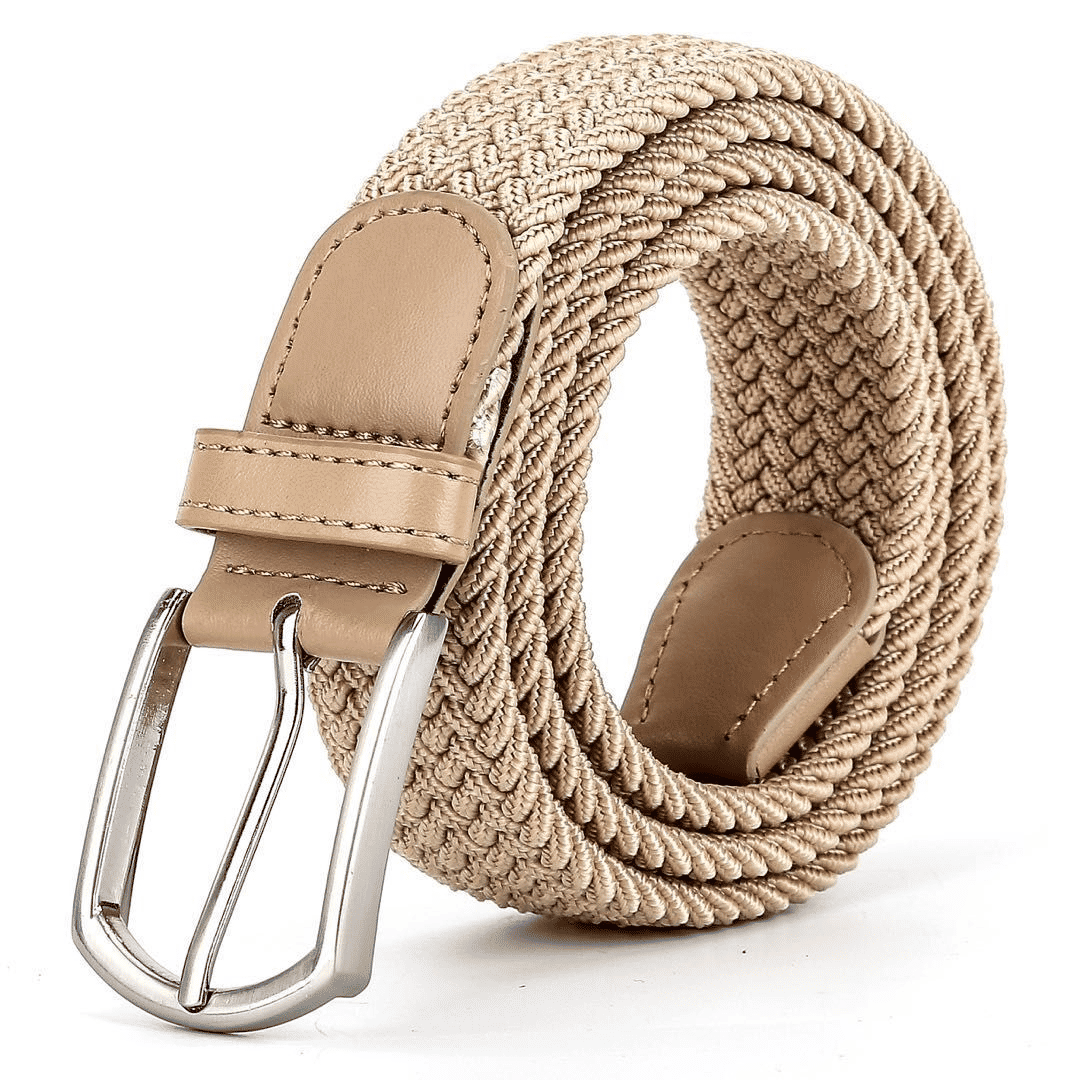 Premium Woven Elastic Braided Belt: Comfortable, Versatile, Durable for All Attire