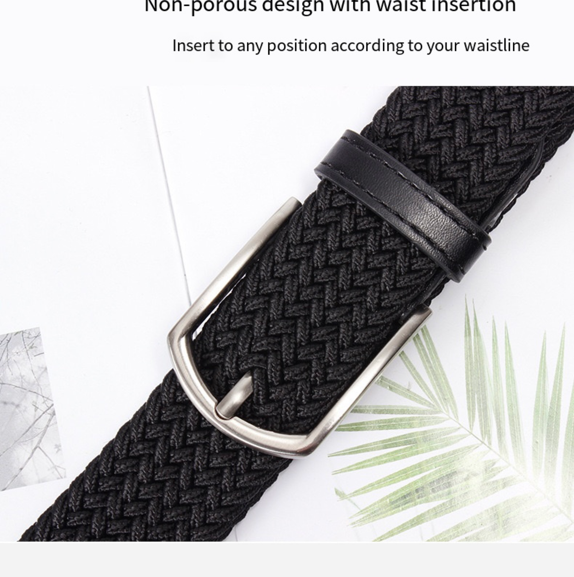Premium Woven Elastic Braided Belt: Comfortable, Versatile, Durable for All Attire