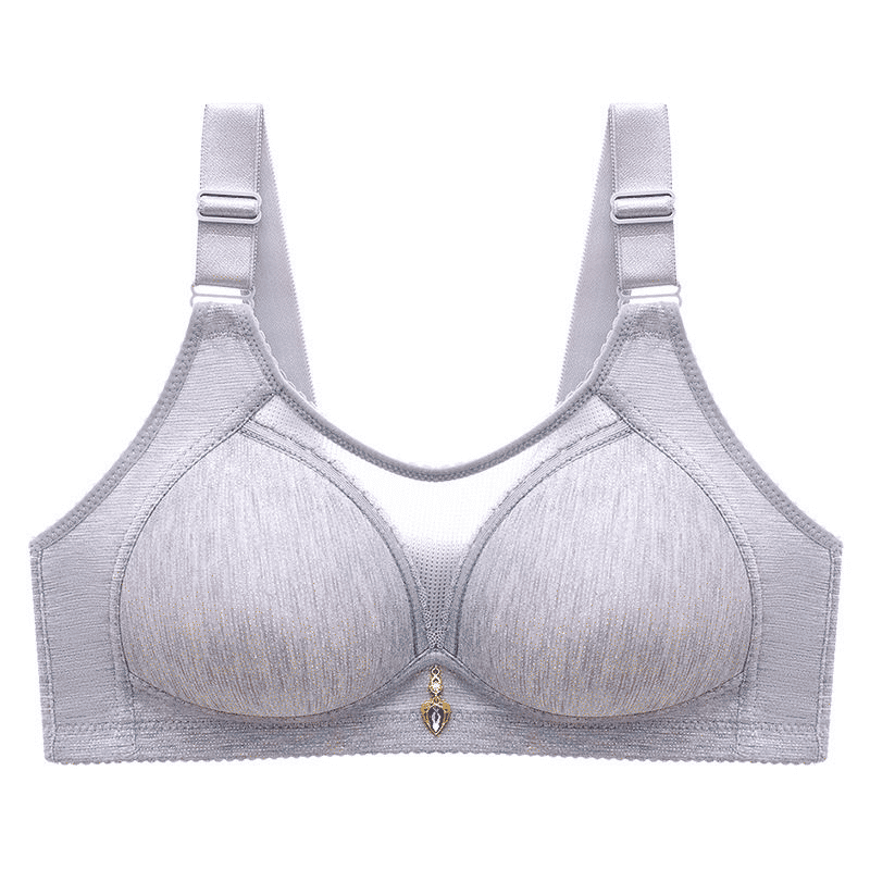 Plus-Size Wireless Push-Up Anti-Sagging Bra with Ultimate Comfort & Support