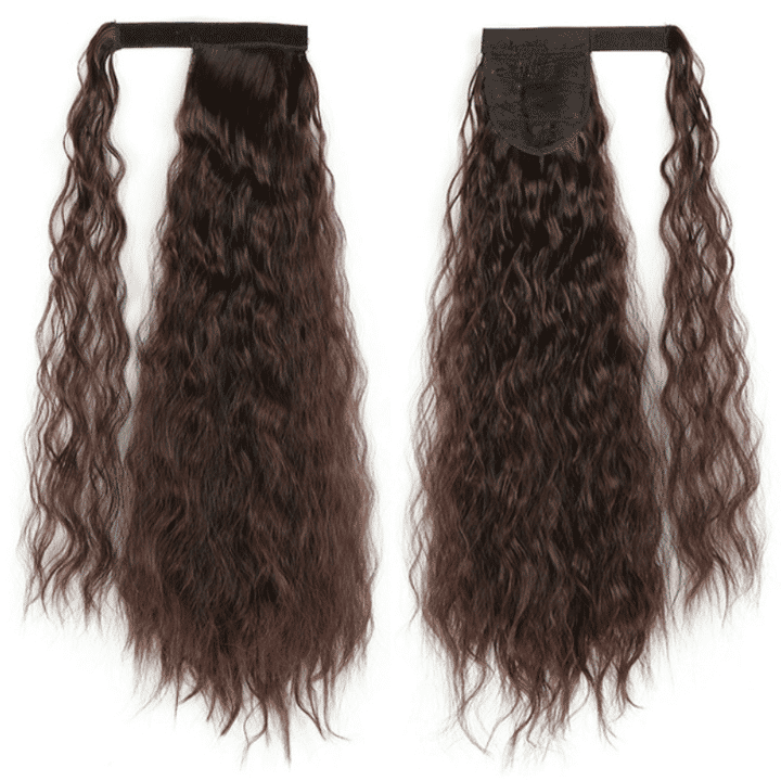 Premium 24-inch Corn Curly Wave Ponytail Hair Extension for Black Women