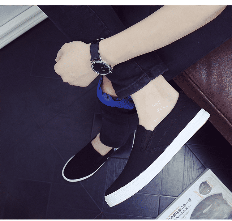 Men's Lightweight Canvas Loafers: Comfortable Slip-On Flats for Casual Everyday Wear