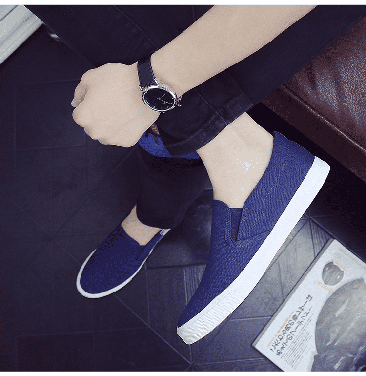 Men's Lightweight Canvas Loafers: Comfortable Slip-On Flats for Casual Everyday Wear