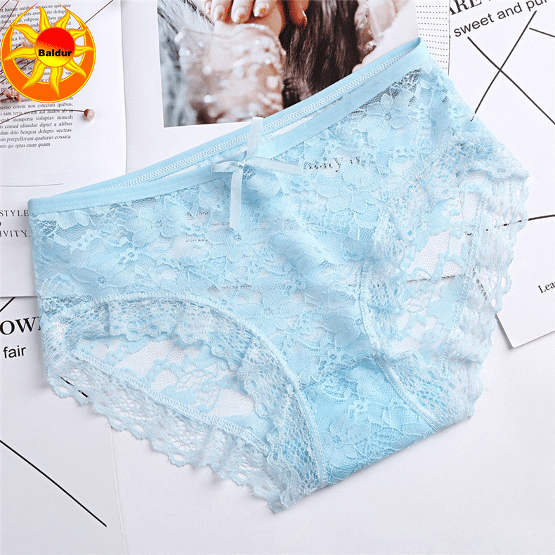 Baldur 10-Pack Women's Lace Low-Waist Briefs Multi-Color Underwear Lingerie Panties