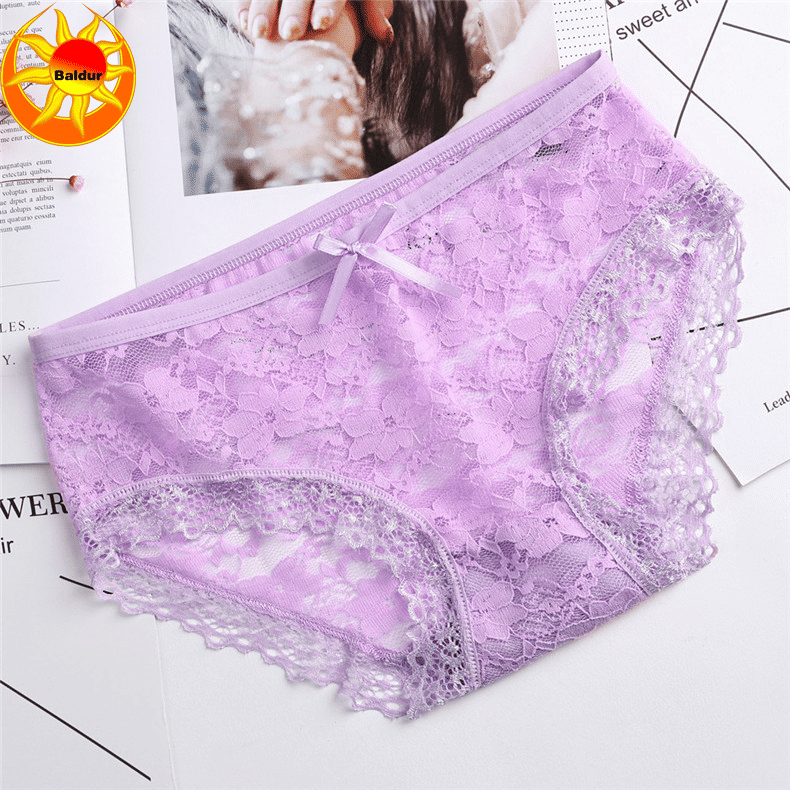 Baldur 10-Pack Women's Lace Low-Waist Briefs Multi-Color Underwear Lingerie Panties