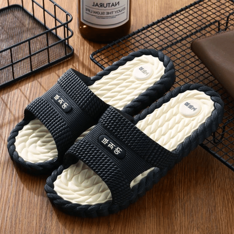 Baldur Unisex Non-Slip Bath & Indoor Slippers - Thick Sole, Soft Comfort