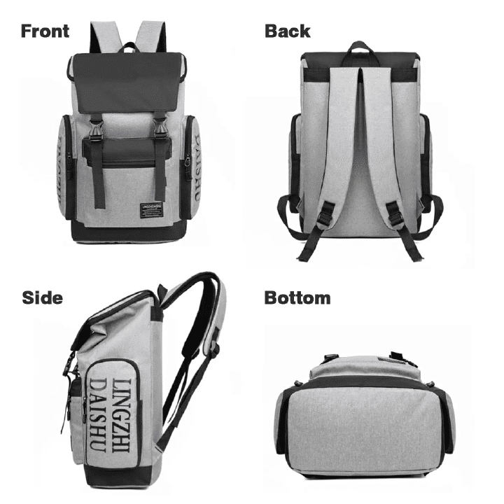 Large Capacity Men's Backpack: Outdoor Travel, Business Commute, Laptop Rucksack