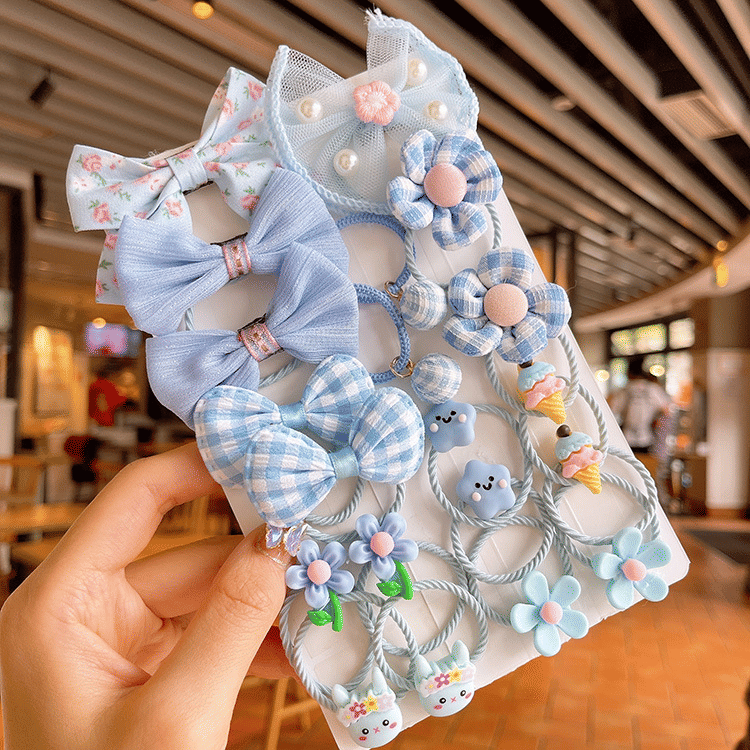 Cute Bling Candy Color Elastic Hair Ties for Girls, Toddlers, Kids