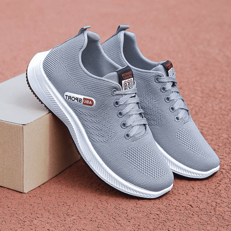 Freyr Unisex Breathable Non-Slip Athletic Running Shoes - Casual Gray