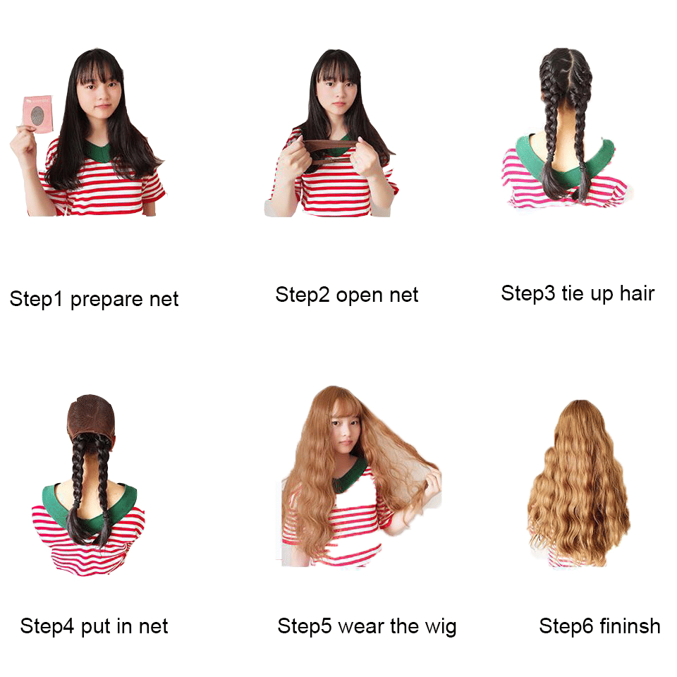 FBK Long Wavy Ombre Synthetic Wig: 26-Inch Black to Brown Gradient