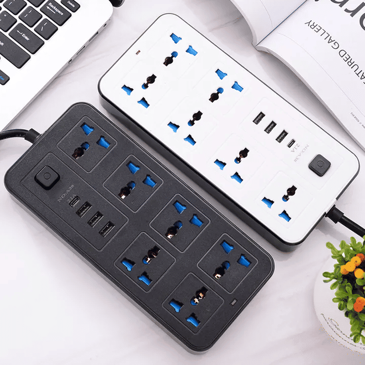 Generic 7-Port USB Power Strip 10A Fast Charging Extension Socket