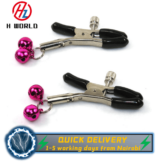 HW Adjustable Nipple Clamp Clip Entertainment Bell - Comfortable Sex Toys SM Massage