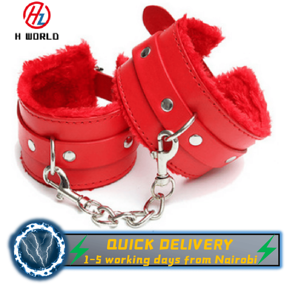 HW Premium Leather Chain Handcuffs Restraints - Adult Sex Toys for Cou NairoMarket HW Premium Leather Chain Handcuffs Restraints - Adult Sex Toys for Cou NairoMarket