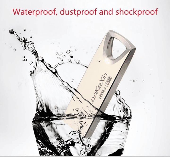 Premium Metal USB Flash Drive: High-Speed 2.0 Data Storage Disk, 16GB 32GB 64GB