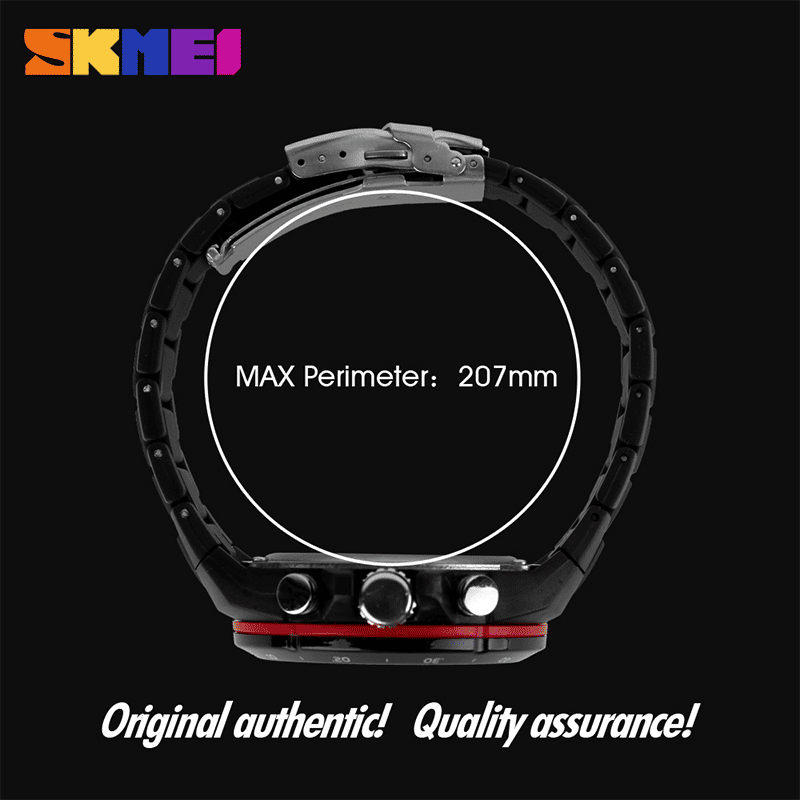 Skmei Men's Military Sport Quartz Watch Waterproof Silicone Strap