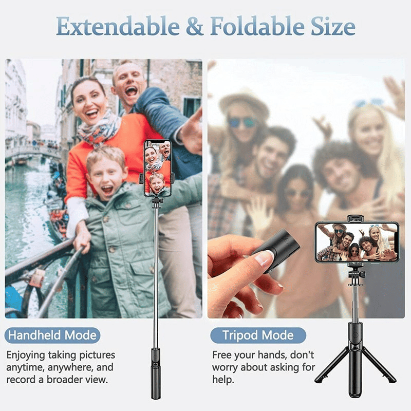 RichRipple 3-in-1 Portable Phone Tripod Selfie Stick Gimbal SLR Compatibility